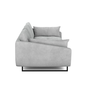 Sofa Samt DIYA hellgrau
