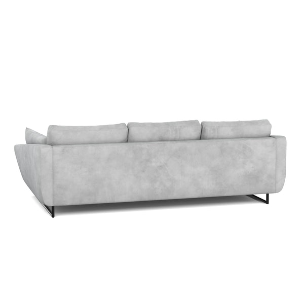 Sofa Samt DIYA hellgrau