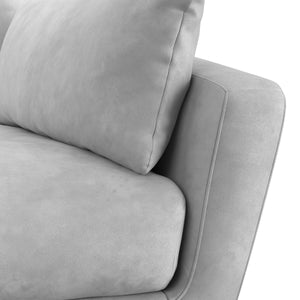 Sofa Samt DIYA hellgrau