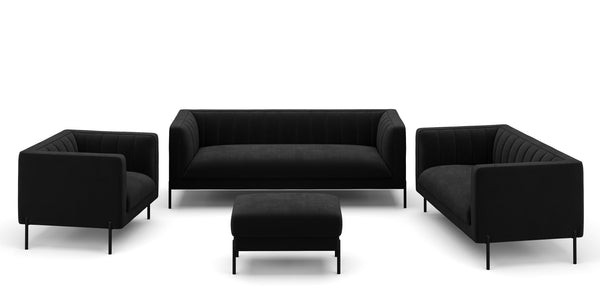 Sofa Set ATTILA schwarz