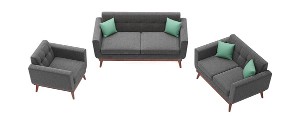 Sofa Set BAYLEE anthrazit