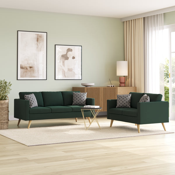 Sofa Set BLAIR dunkelgrün