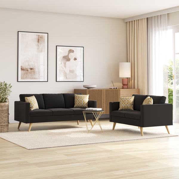 Sofa Set BLAIR schwarz