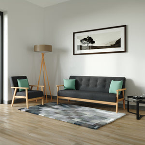 Sofa Set EDDY anthrazit