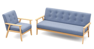Sofa Set EDDY blau