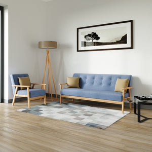 Sofa Set EDDY blau