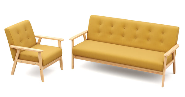 Sofa Set EDDY gelb