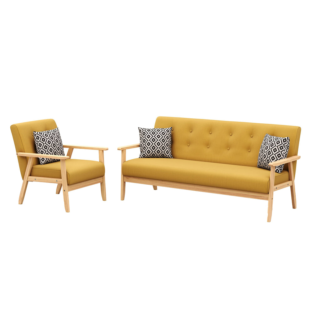 Set di divani EDDY giallo