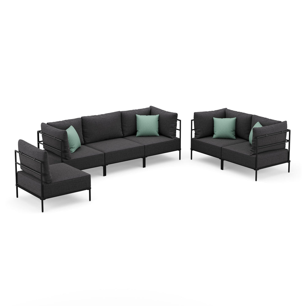 Set divano ETHAN antracite