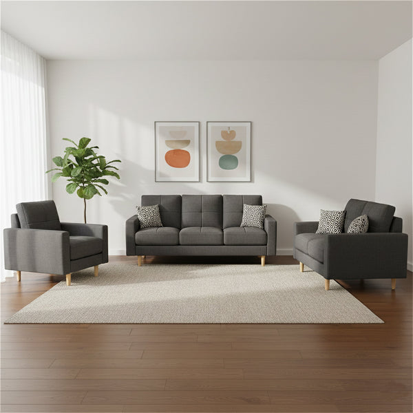 Sofa Set KAILY anthrazit
