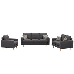 Sofa Set KAILY anthrazit