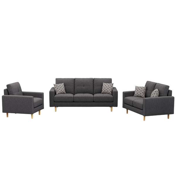 Sofa Set KAILY anthrazit