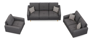 Sofa Set KAILY anthrazit