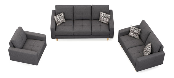 Sofa Set KAILY anthrazit