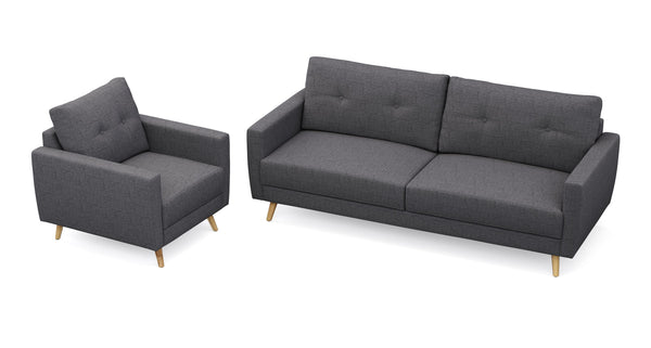Sofa Set MANDY anthrazit
