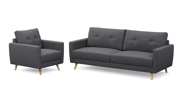 Sofa Set MANDY anthrazit