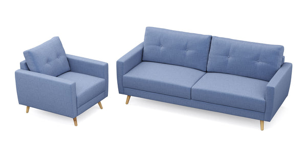 Sofa Set MANDY blau