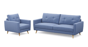 Sofa Set MANDY blau