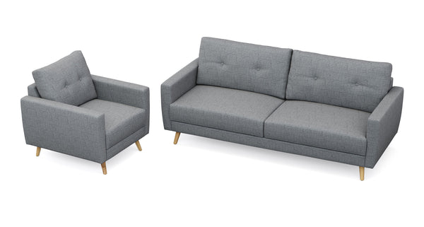 Sofa Set MANDY grau
