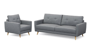 Sofa Set MANDY grau