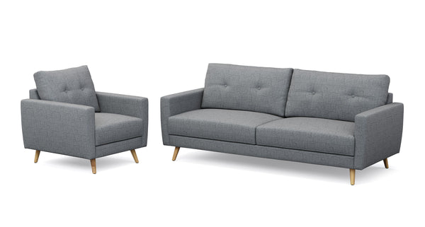Sofa Set MANDY grau