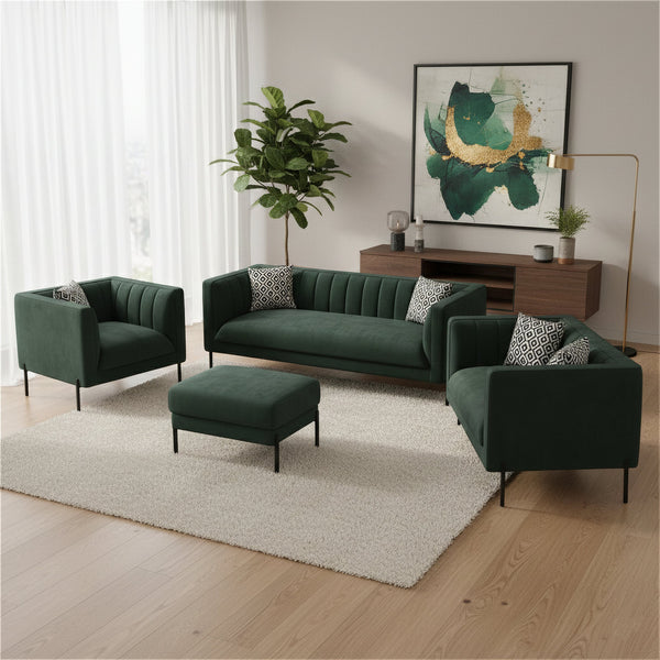 Sofa Set ATTILA dunkelgrün