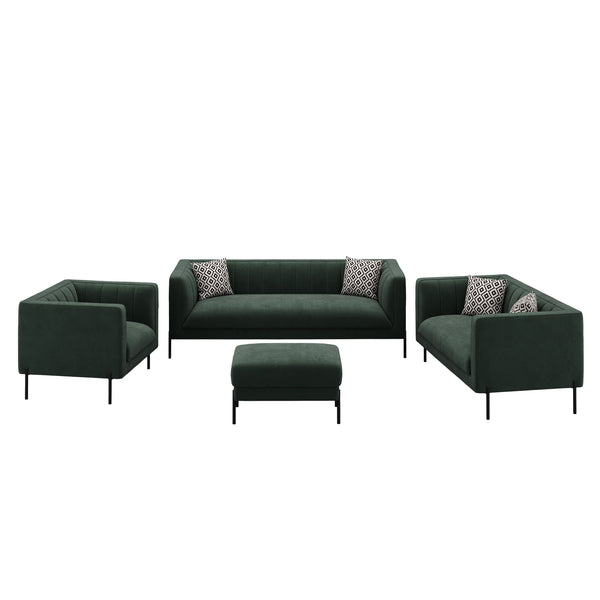 Sofa Set ATTILA dunkelgrün