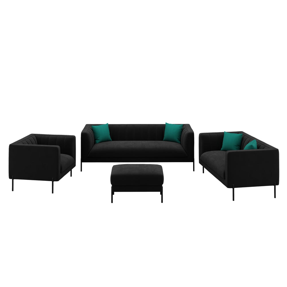 Set divano ATTILA nero