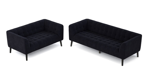 Sofa Set MERLIN samt-anthrazit