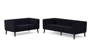 Sofa Set MERLIN samt-anthrazit