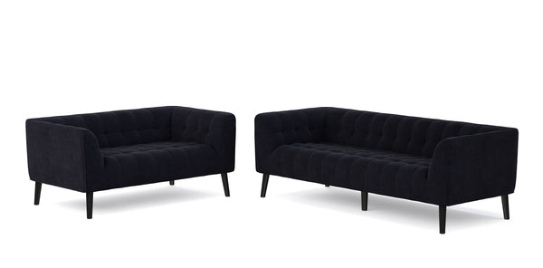 Sofa Set MERLIN samt-anthrazit