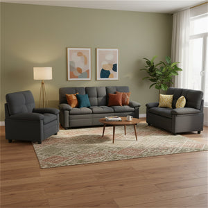 Sofa Set TOM anthrazit