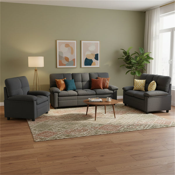 Sofa Set TOM anthrazit
