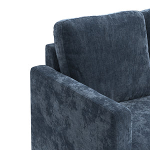 Sofa WINKLER 2-Sitzer dunkelblau