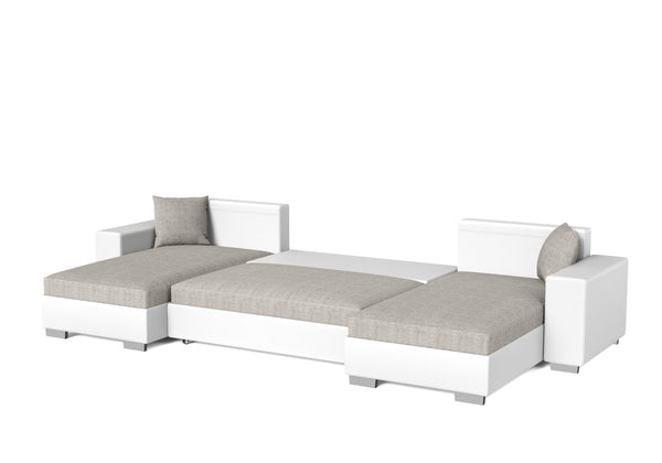 Ecksofa EROS grau weiss