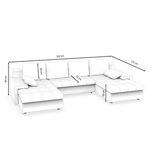 Sofa """"LACONI"""", U-Form