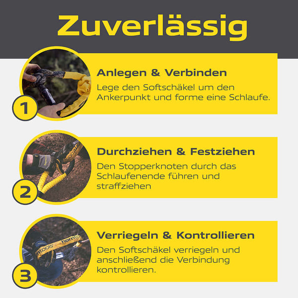 Softschäkel mit Aufscherschutz