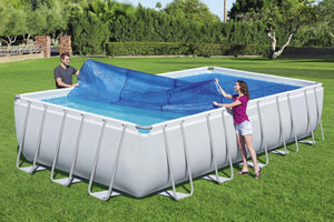 Solar Abdeckung für Swimming Pool Komplett-Set (732x366x132 cm)