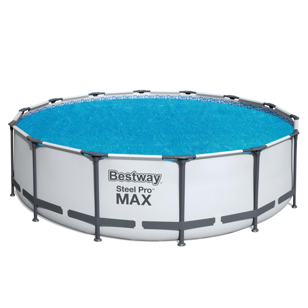 Solar Abdeckung für Swimming Pool Set mit Stahlrahmen (427 x 100 cm)