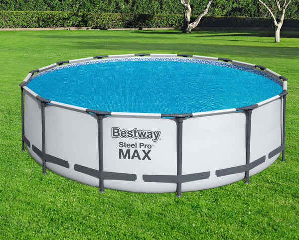 Solar Abdeckung für Swimming Pool Set mit Stahlrahmen (427 x 100 cm)