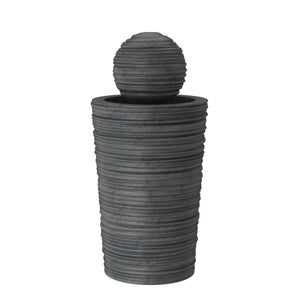 Solar Springbrunnen SOLANA 34 x 70 cm schwarz