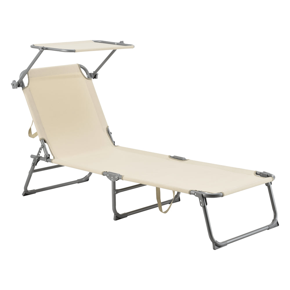 Lettino prendisole Getaria 189x57x28cm Beige
