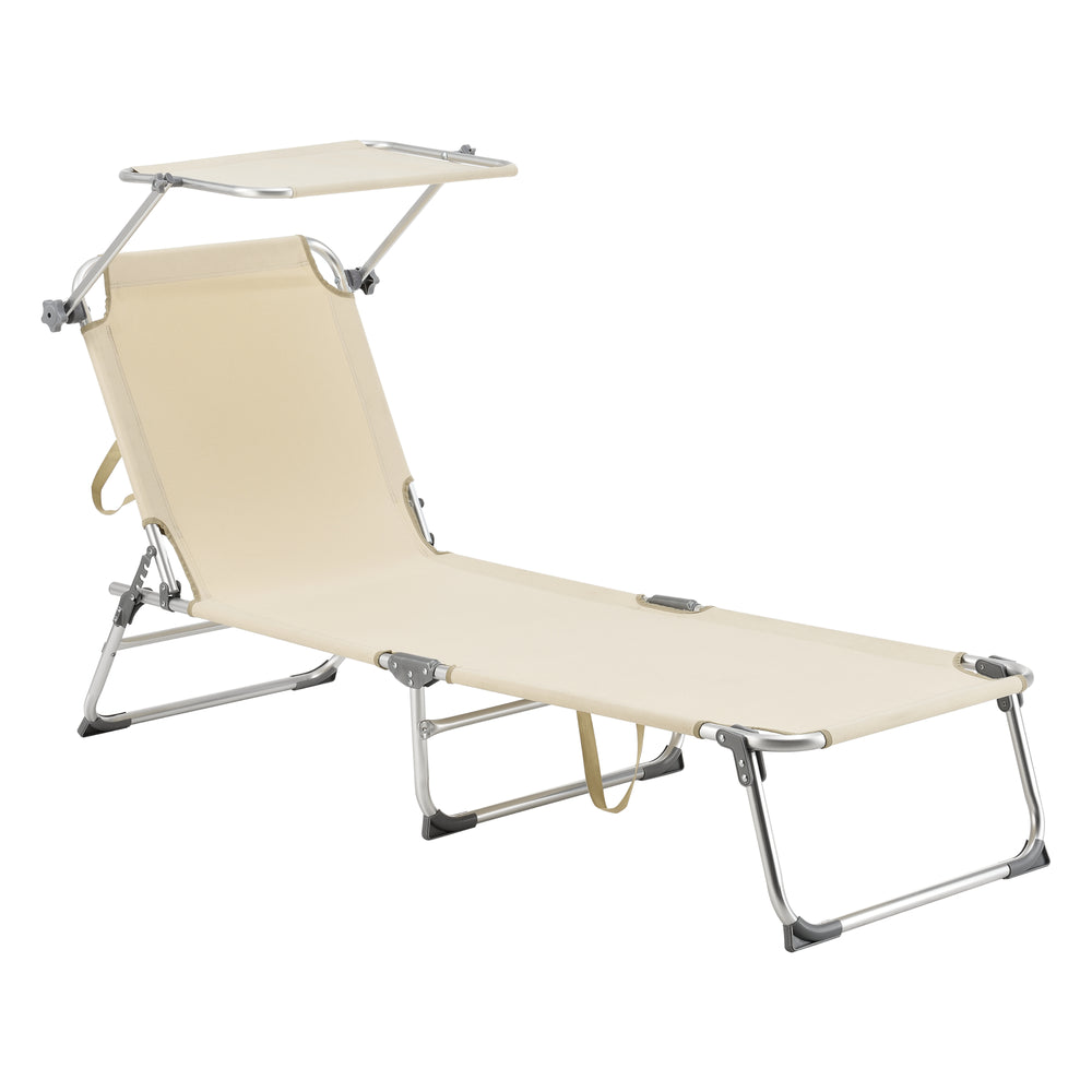 Lettino prendisole Legorreta con ombrellone, beige