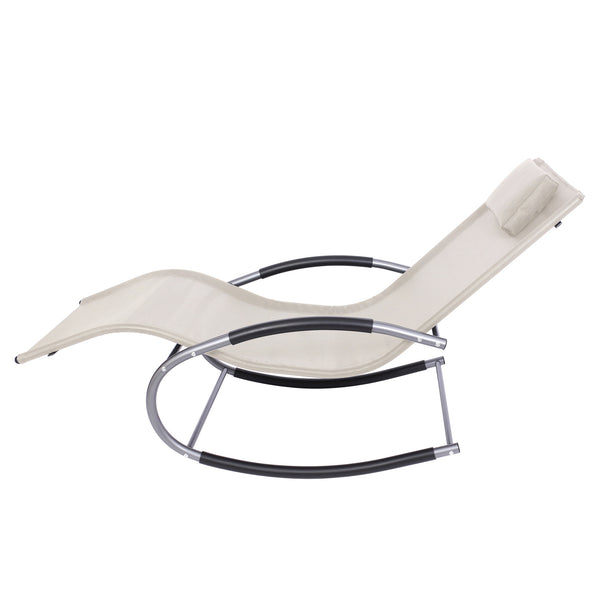 Sonnenliege Schaukelstuhl ""ANTIGUA"" beige