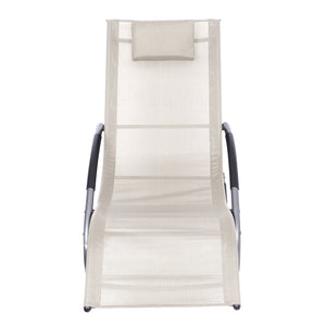 Sonnenliege Schaukelstuhl ""ANTIGUA"" beige