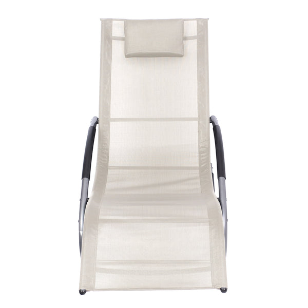 Sonnenliege Schaukelstuhl ""ANTIGUA"" beige