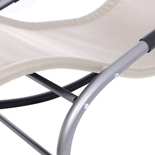 Sonnenliege Schaukelstuhl ""ANTIGUA"" beige