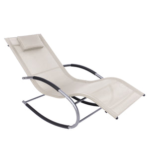 Sonnenliege Schaukelstuhl ""ANTIGUA"" beige