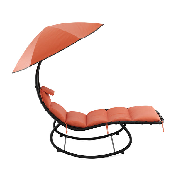 Sonnenliege Schaukelstuhl GRAVANA orange