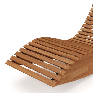 Sonnenliege Schaukelstuhl Holz BADALONA